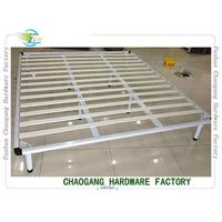 China White Colour Lacquerred Metal Base Bed Frame For Queen Size Mattress on sale