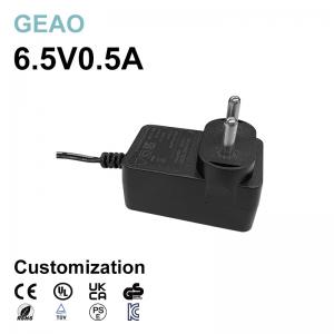 China 6.5v 0.5a Wall Mount Power Adapters For Monitoring Nintendo Switch Single Color Neon Nail Lamp supplier