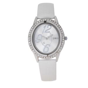 China Big Number Face Womens Fashion Watch OEM Logo Alloy Stones Case supplier