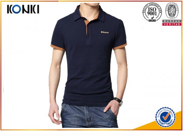 Men'S Fashion Custom Polo Shirt / Embroidery Polo Shirt Contrast Color Neck