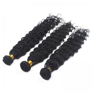 Virgin Malaysian Remy Hair Extensions Deep Wave With Thick Bottom