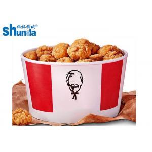 PLA Coated Paper Fried Chicken Waterproof Paper Food Buckets With Lid