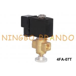 Coal Gas LPG Natural Gas Brass Solenoid Valve With Manual Override