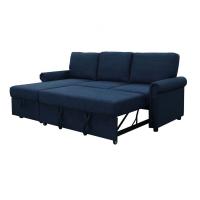China OEM/ODM Furniture Manufacturer the newest design of 3 seaters sitting living room sofa round armrest storage sofa bed on sale