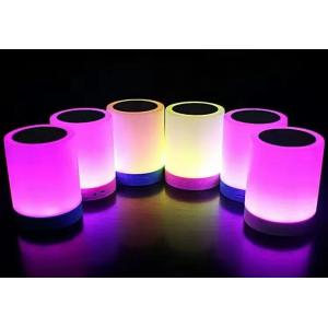 China Multiple flashing light color Mini Portable Bluetooth Speaker with Night Lamb 3W 500mAh/3.7V supplier