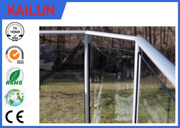 Balcony Handrail Extruded Aluminum Fence , 35 Mm Dia Anodized Aluminium