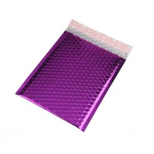 China Recyclable Purple Metallic Glamour Mailers / Metallic Mailing Bags Strong Adhesive supplier