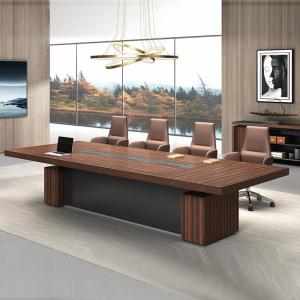 Rectangle Conference Room Table Wood Brown Meeting Boardroom Table