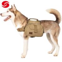 China Harness Military Tactical Dog Vest Harness Molle Adjustable Training on sale