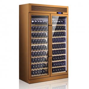 China Full 304 200 Bottles Stainless Steel Wine Fridge Commercial Cooler Cabinet supplier