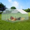 DIY Walk-in Chicken Coop/Chicken Run Kennel with Siler Waterproof Cover 4x3m