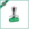 Ppr Plastic Water Shut Off Valve Polypropylene Random Base Brass Element