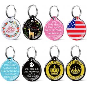 China 1000pcs Laser Engrave Dog Tags Paw Printed Sublimation Dog Tag Blanks supplier