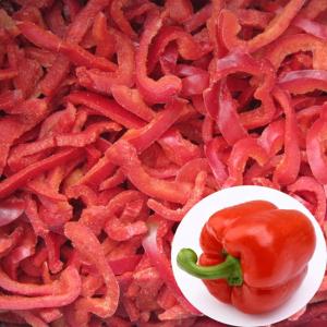 China 1×10 kgs/carton Delicious IQF Frozen Food For Red Pepper Strips supplier