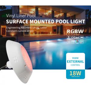 China 18W RGBW Pool Light Vinyl Color Changing Swimming Pool Lights supplier