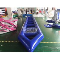 China PVC Water Park Blue Crazy Inflatable Water Flying Boat Enviromental Protection on sale