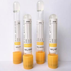 Gold Serum Gel Blood SST PRP Tubes 10ml Anticoagulant