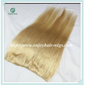 Flip-in Hair extension 8"-26" 613# color Straight Human Hair Brazilian hair extension