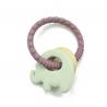 Food Grade Elephant Silicone Beech Wooden Teething Toys For Young Babies