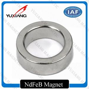 China Spindle Motor Neodymium Ring Magnets , Strong Neodymium Magnets Bright Silver wholesale