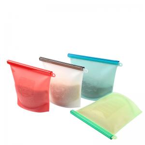 China Customized Logo Kitchen Silicone Bag for Kids Snacks Food Grade Reusable Storage Set supplier