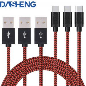 China Nylon Braided 2A Fast Charging Cable Data Transfer Micro USB Type C supplier