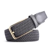 China 240pcs Ladies Wide Elastic Belts 3.5cm Mens Braided Belts For Jeans on sale