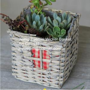home dicorative wicker garden basket willow flower basket willow plant basket manufacture