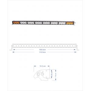 New 4x4 led bar 300W CREE Rally LED Driving Light Bar