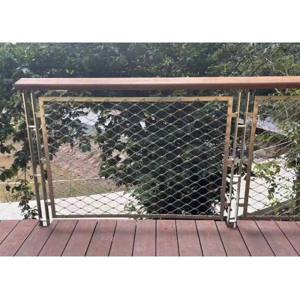 China 2.0mm 7*7 filet de câbles en acier anti chute filet de câbles en acier en PVC revêtu supplier