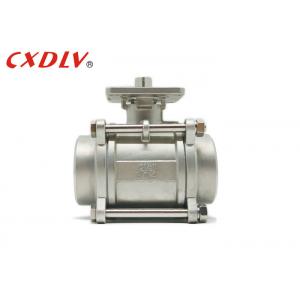 China CF8M 1000wog Hydraulic BSPT 1 2 Inch Threaded Ball Valve Price Stainless Steel supplier