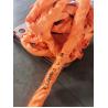 China 100m Orange Color Soft Round Sling , Eye To Eye Sling 100% Polyester wholesale