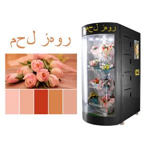 China Arabic Language Smart Fresh Flower Vending Machine Designed for Saudi Arabia Qatar United Arab Emirates supplier