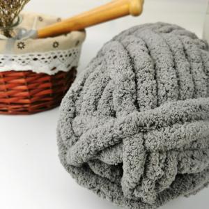 Chunky Hand Knitting Chenille Yarn Soft Loop Puffy 100% Polyester Blanket Big Crochet Yarn