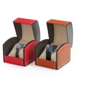 China PU Leather Wrist Watch Boxes Packing Case 4c Offset Printing supplier