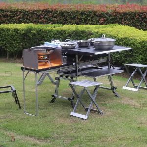 China Multifunctional Aluminum Camping Table for Easy Cooking and BBQ in Outdoor Activities supplier