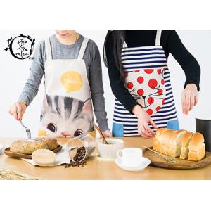 China Cute Animals Women Kitchen Apron with Pockets Extra Long Ties For Cooking supplier