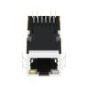 0875-1X1T-P2 6 Pin Rj 45 Magjack solo 10/100BASE-T portuario Tab Up OG/Y llevó