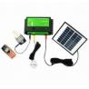 portable solar system with LED light and phone charger
