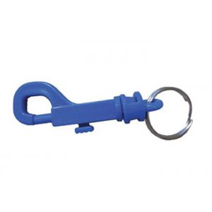 Spring-Loaded Gate Key Ring Clip , Key Chain Holder With Thumb Trigger