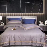 China Modern Purple Bamboo Bedding Sets Duvet Cover Bed Linen Home Bedding Sets on sale