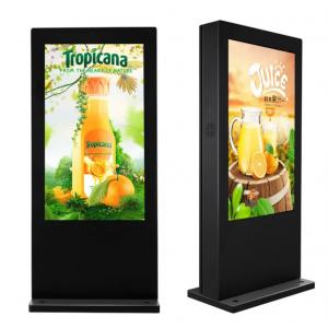 Multi Language Outdoor Digital Display Screen Waterproof With Kiosk ODM