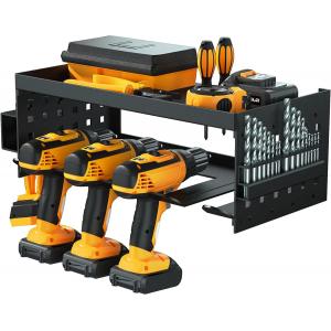 Charging Station Heavy Duty Wall Mount Cordless Drill Storage Rack Drill Bit Holder