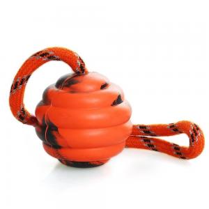 China Durable Dog Tough Chew Toys Interactive Rubber Ball 2.4 Inch 100% Safe Material supplier
