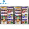 China 4 Door Display Walk in Cooler with Storage Area for Shop Scroll Compressor Technology wholesale