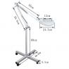 Lighted Magnifying Glass Floor Lamp For Salon , Circuit Board Inspections