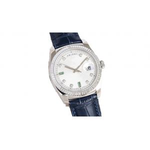 China Classic Mens Mechanical Wrist Watch Automatic Movement With White Dial supplier