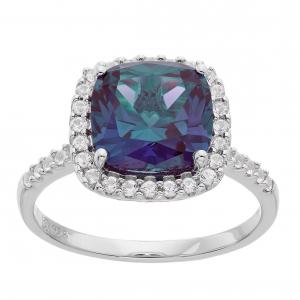 High Quality 925 Sterling Silver Alexandrite Crystal Ring For Women Wholesale Women Jewelry Rings