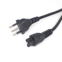 China IEC320 C5 3 Round Pin Power Cord For Brazil NBR14136 Standard 3x0.75 Square Core on sale