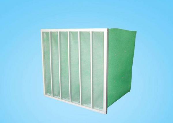 Glass Fiber Bag Air Filters , Pocket Filter For Central Ventilation System Air